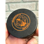 NHL Chicago Blackhawks + AHL Milwaukee Admirals -Promo Vintage Hockey Puck