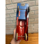 Vintage Marx Wyandotte Pressed Steel Toy Stake Truck + Baggage Express Trailer