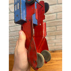 Vintage Marx Wyandotte Pressed Steel Toy Stake Truck + Baggage Express Trailer