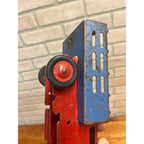 Vintage Marx Wyandotte Pressed Steel Toy Stake Truck + Baggage Express Trailer