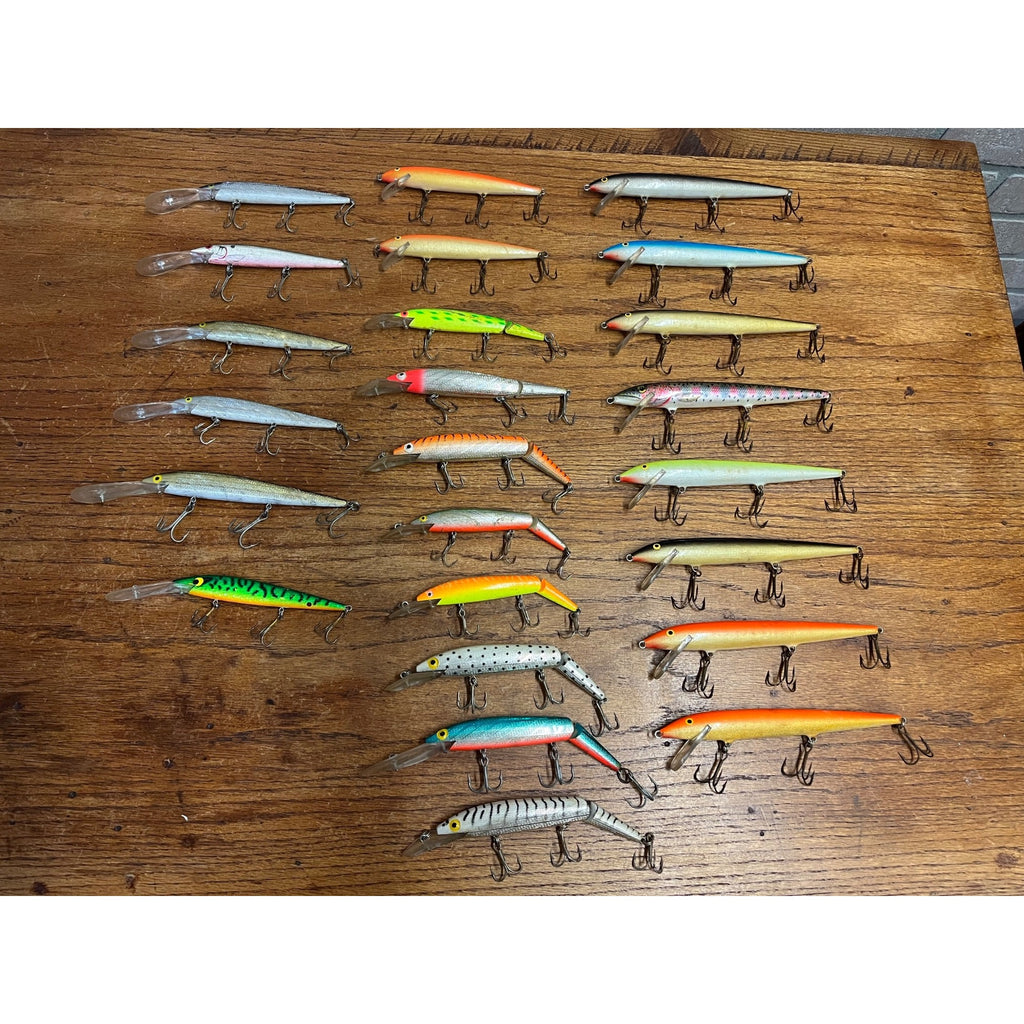 24 Vintage Rapala Rebel Smithwick Fishing Lures Husky Rogue Fastrac Spoonbill