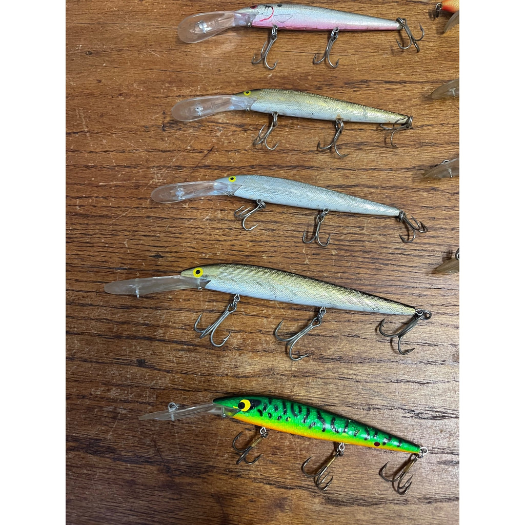 24 Vintage Rapala Rebel Smithwick Fishing Lures Husky Rogue Fastrac Spoonbill