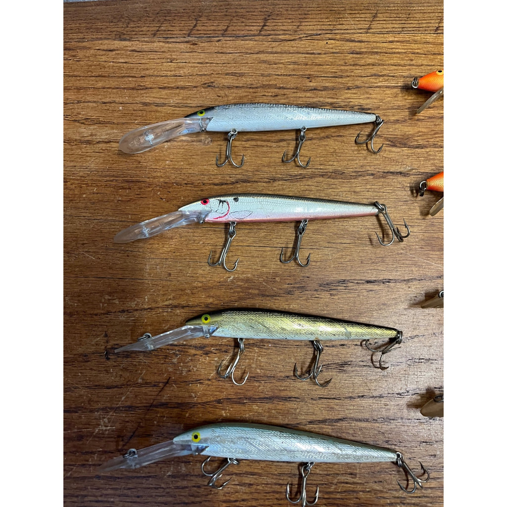24 Vintage Rapala Rebel Smithwick Fishing Lures Husky Rogue Fastrac Spoonbill