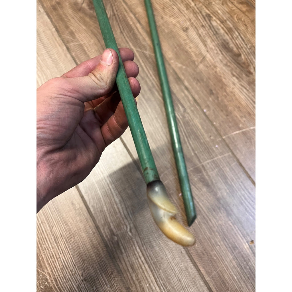 Vintage South Bend Stream-Eze Model #35 Glass Long Bow USA Collapsible Green