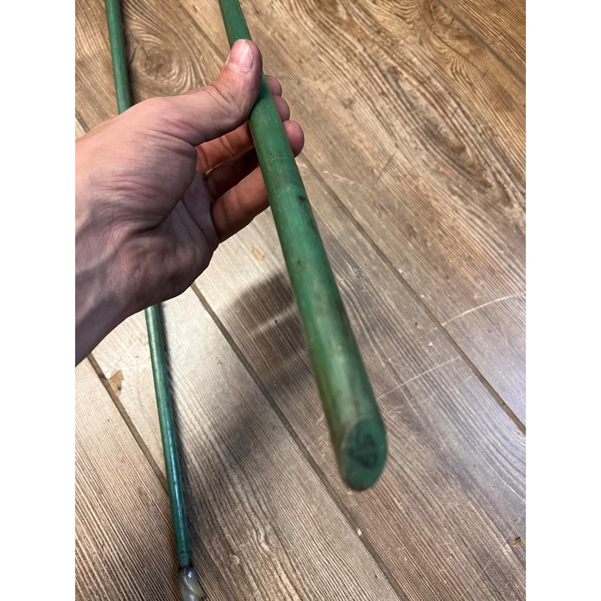 Vintage South Bend Stream-Eze Model #35 Glass Long Bow USA Collapsible Green