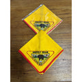 Vintage Lot (2) Boy Scout Grizzly Bear Lake Bonneville Council Neckerchief Scarf Cub