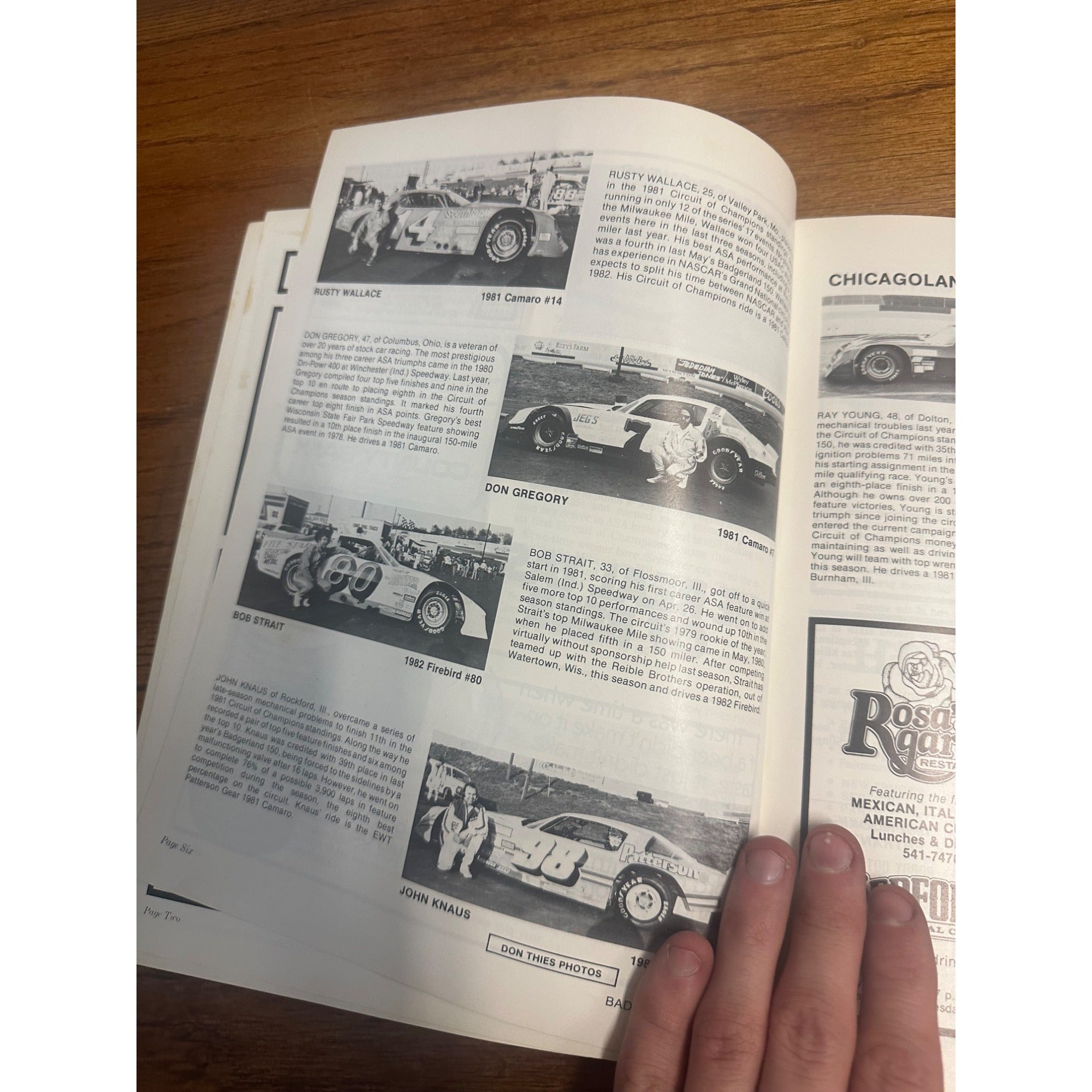 1982 Badgerland 150 Mile Stock Car Race Championship Souvenir Program Wisconsin