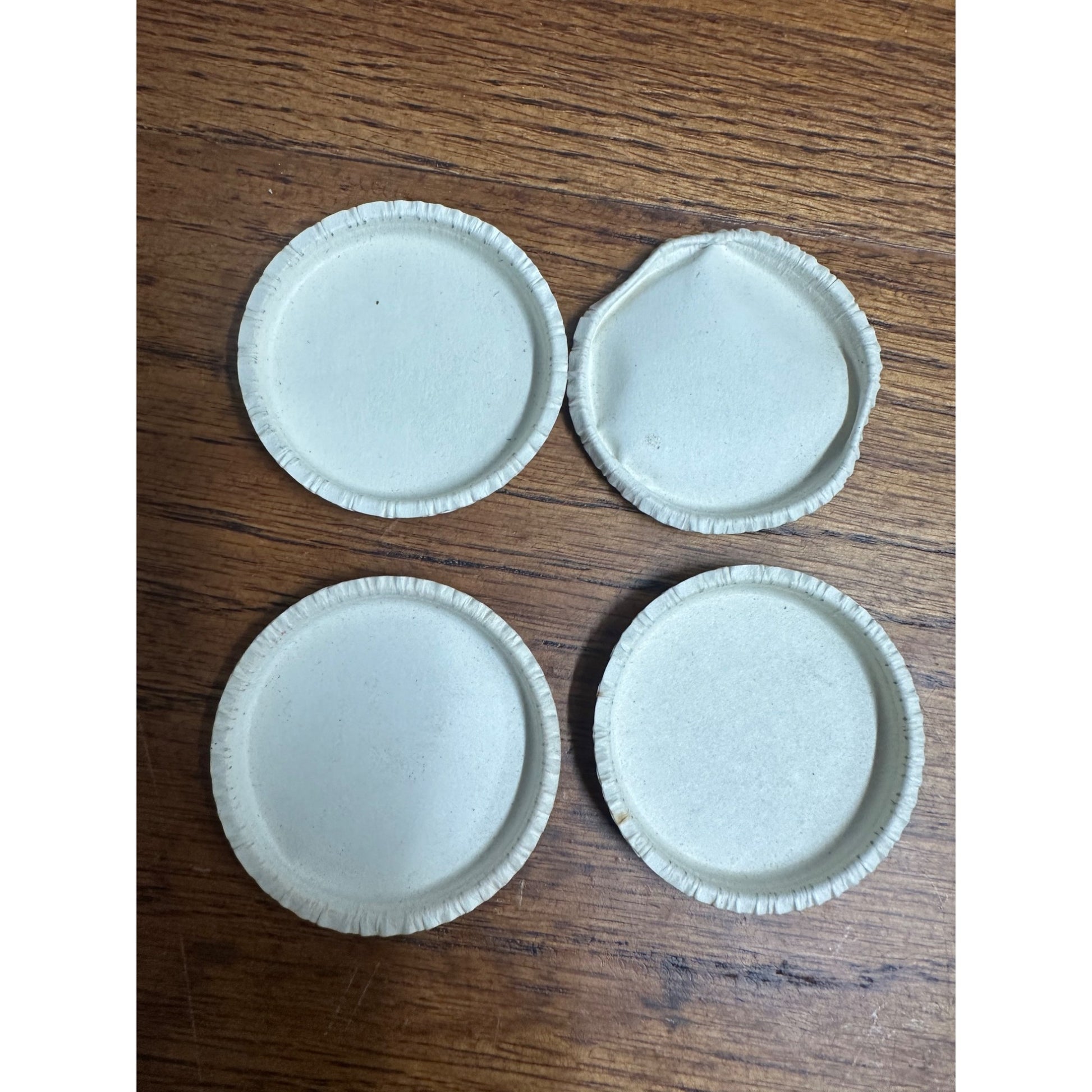 Vintage Lot (4) Hansen's Dairy Milk Bottle Cap Covers Green Bay Wisconsin WI Wis