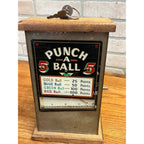 Vintage 1939 Genco “Punch A Ball” Coin-Op Trade Stimulator 5-Cent Tabletop
