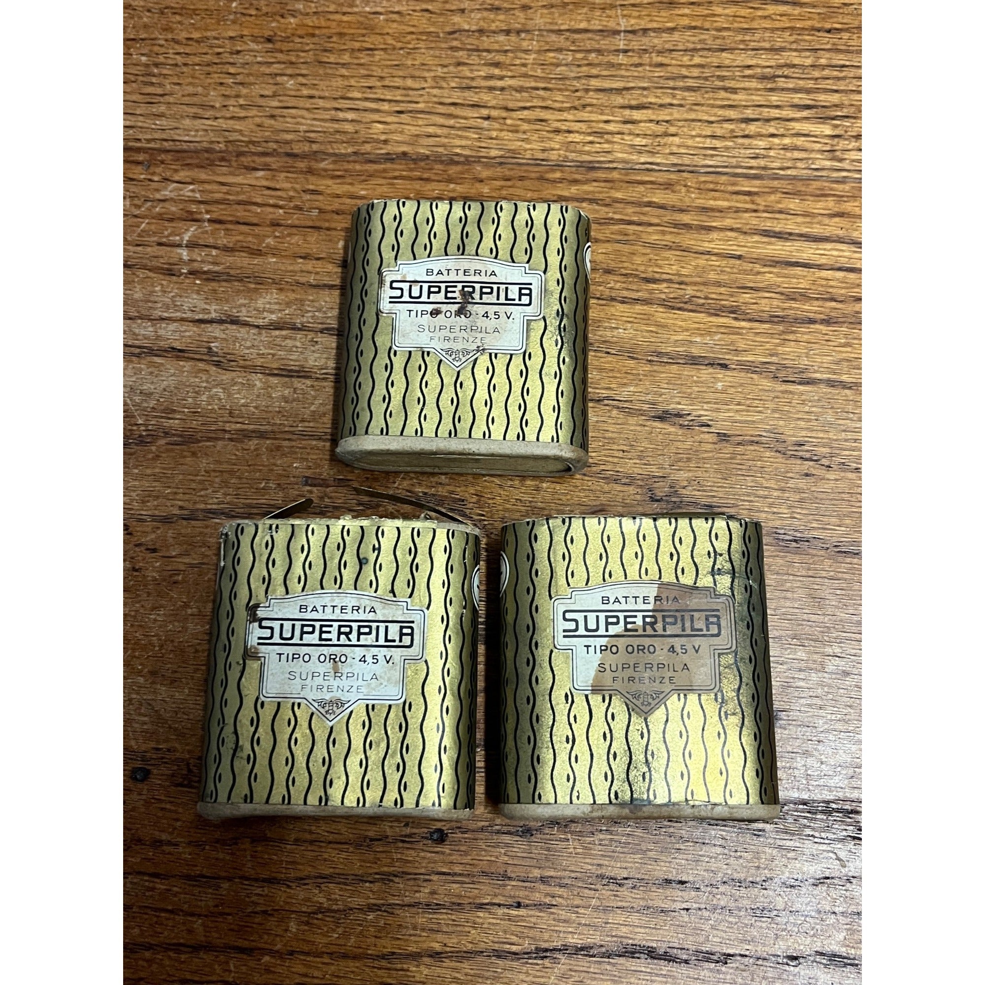 Vintage Batteria Superpila Italian 4.5V Batteries for Early Auto RC Car Toy Tipo