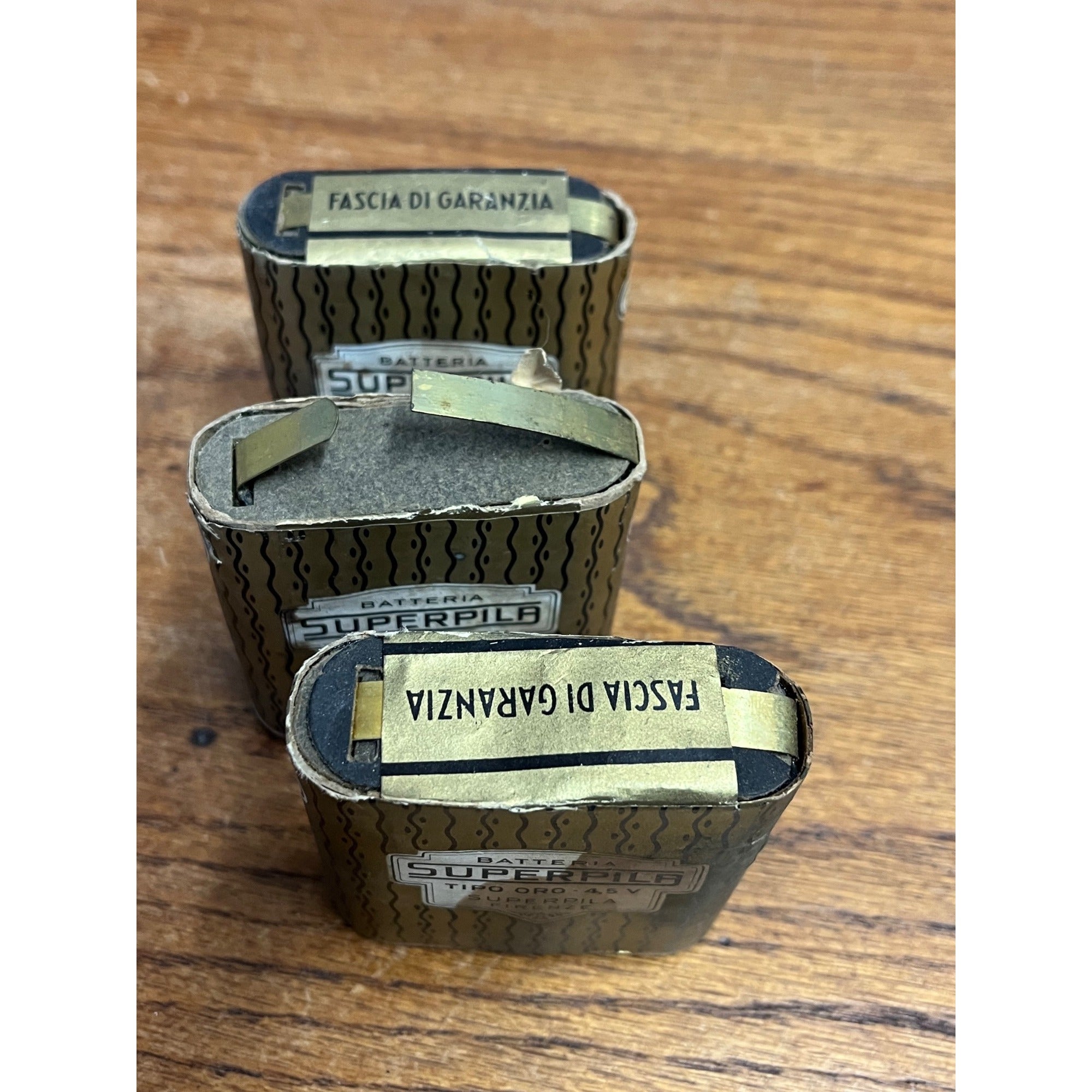 Vintage Batteria Superpila Italian 4.5V Batteries for Early Auto RC Car Toy Tipo