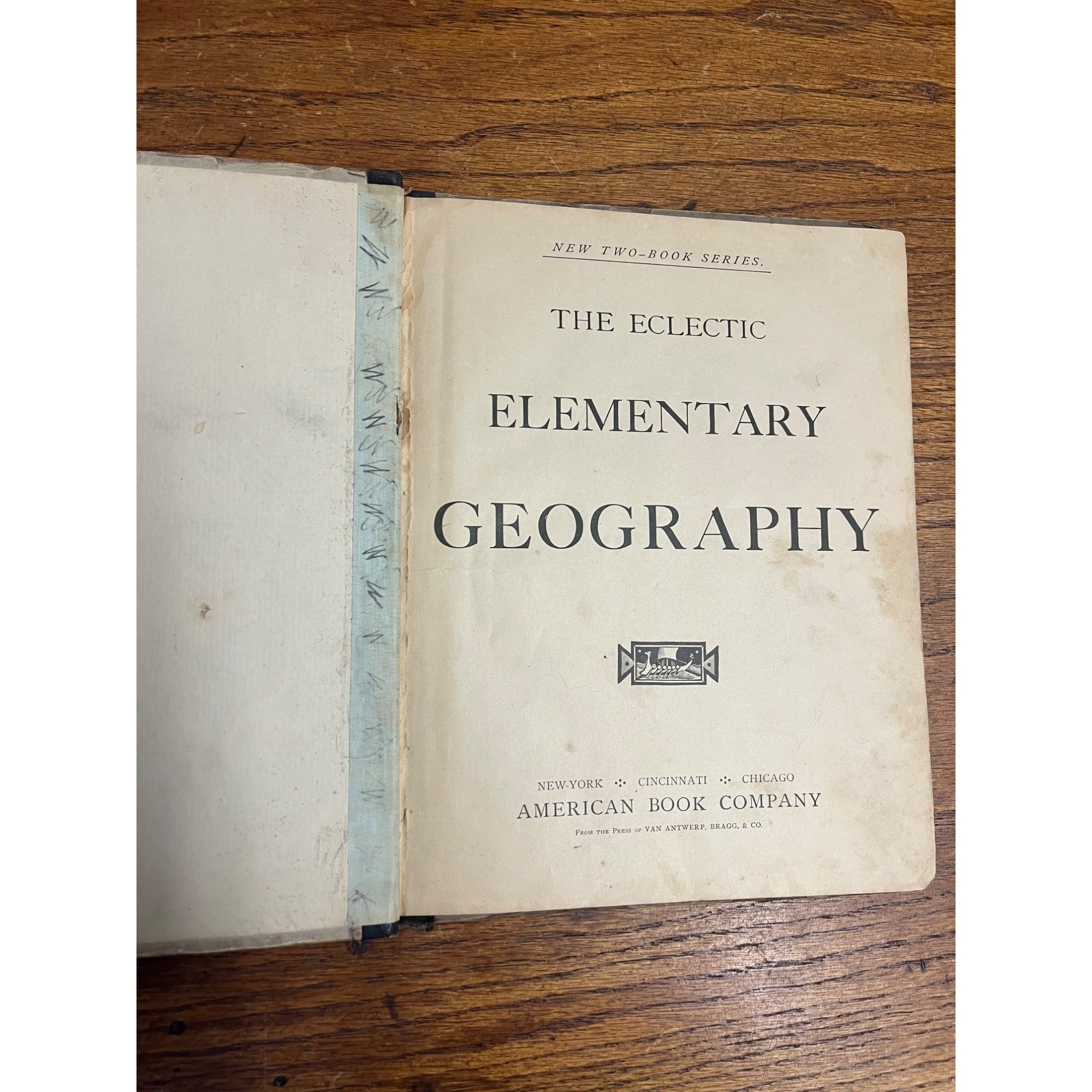 The Eclectic Elementary Geography Antique School Text Book 1883 - American Book Co.
