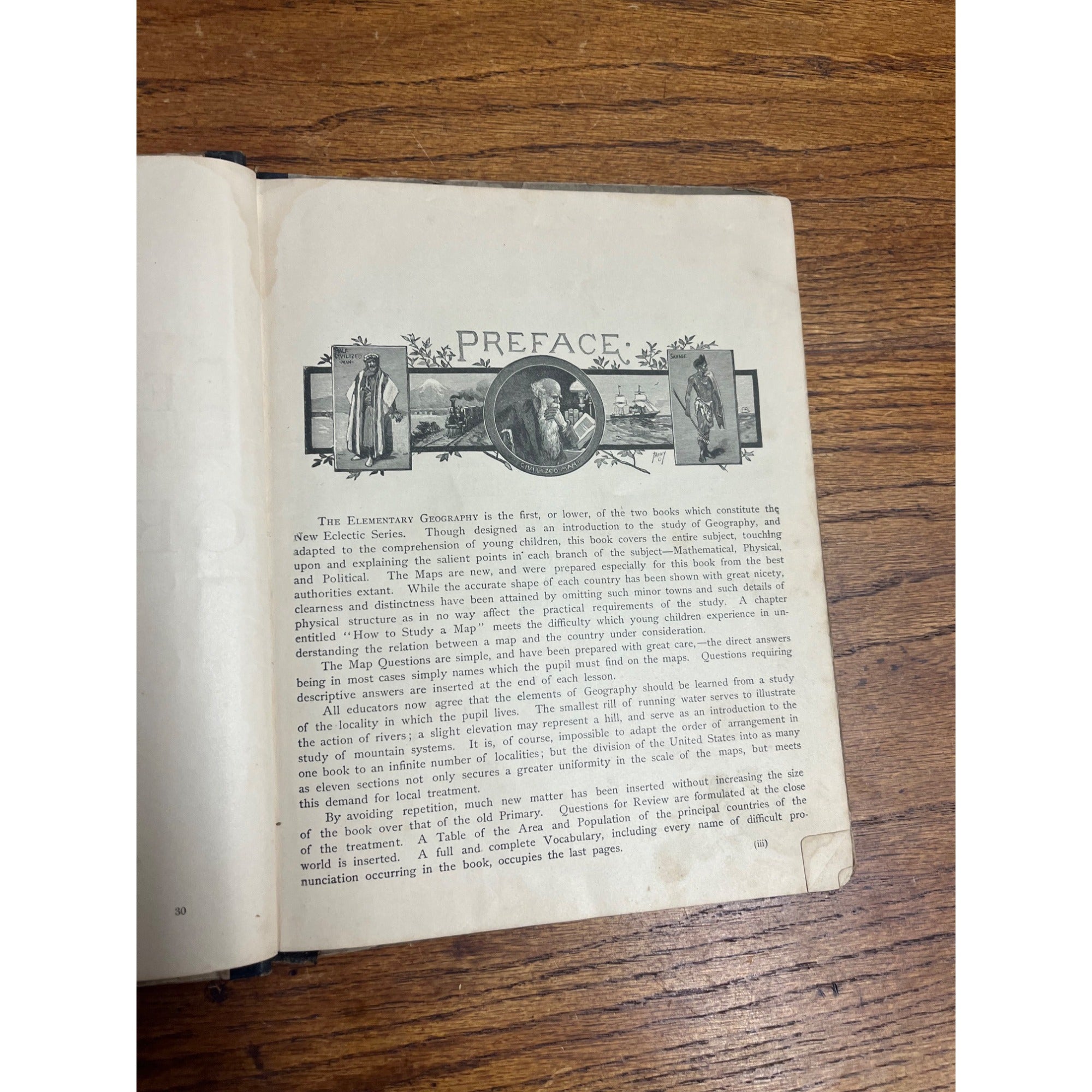 The Eclectic Elementary Geography Antique School Text Book 1883 - American Book Co.