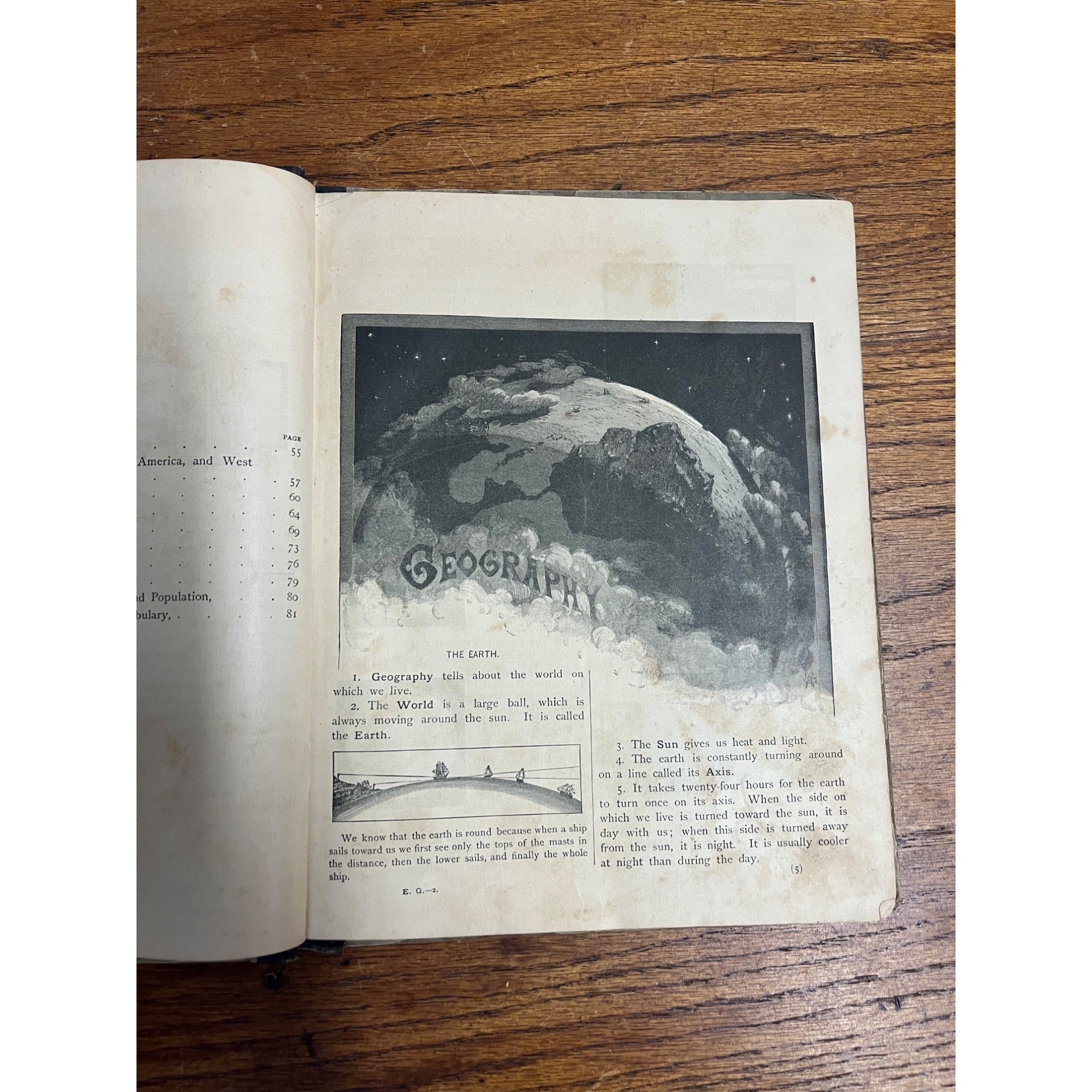 The Eclectic Elementary Geography Antique School Text Book 1883 - American Book Co.