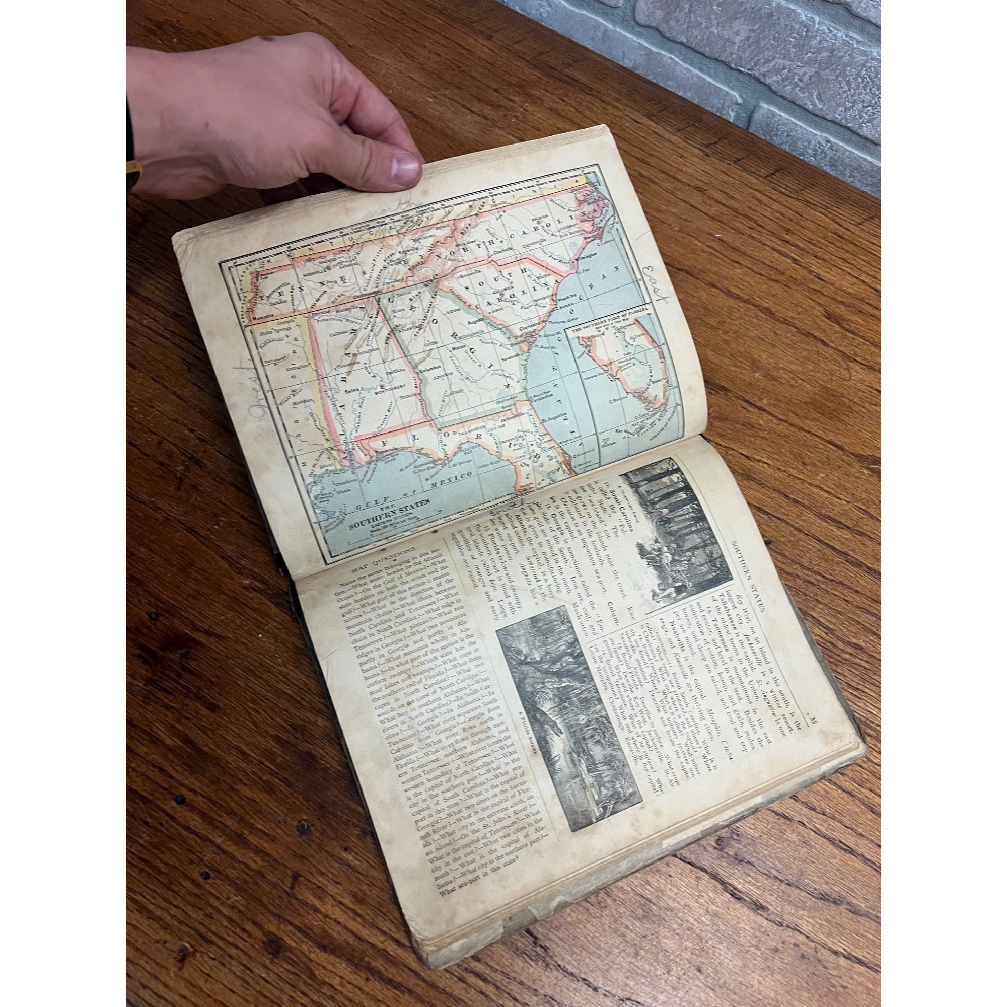 The Eclectic Elementary Geography Antique School Text Book 1883 - American Book Co.