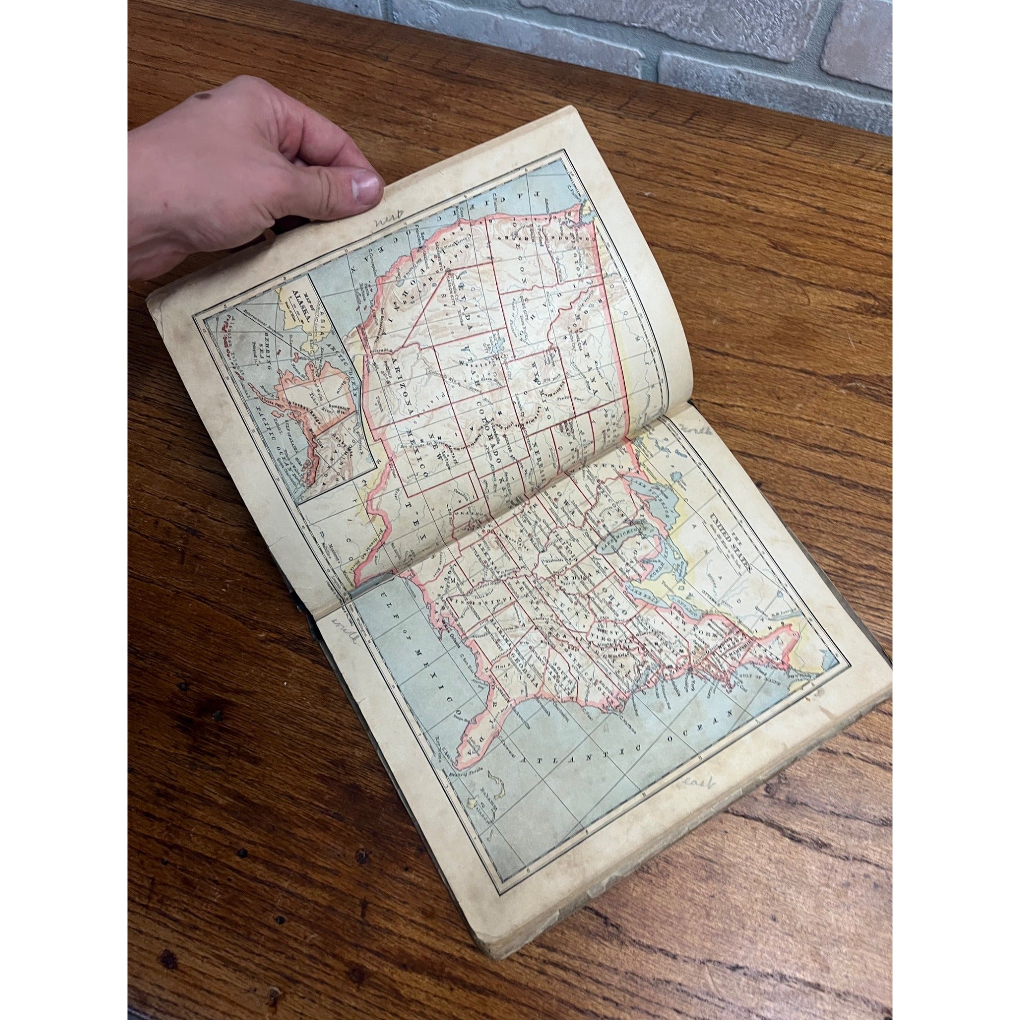 The Eclectic Elementary Geography Antique School Text Book 1883 - American Book Co.