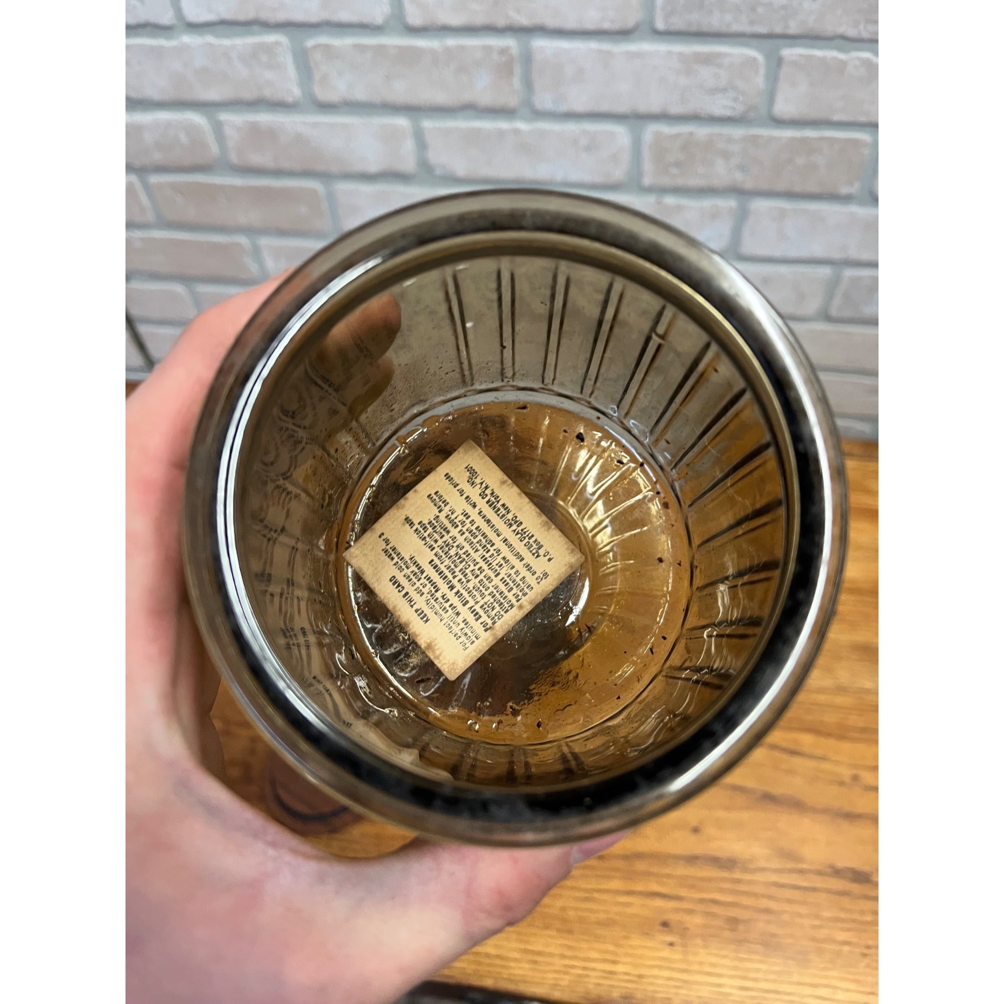 Vintage Walnut Tobacco 12pc Smoking Pipe Holder & Humidor Decatur Deco 1940s