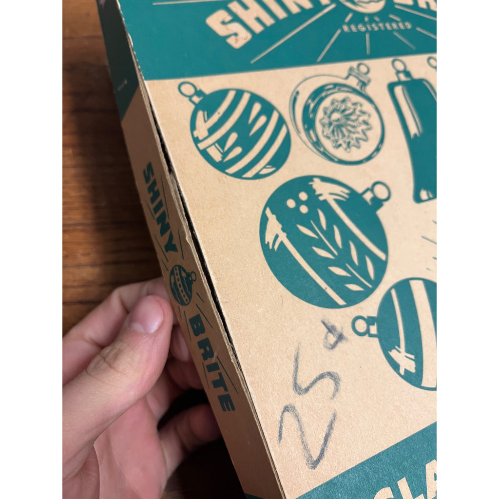 1940s Shiny Brite Christmas Ornaments (Box Only) Empty Box Santa & Uncle Sam