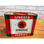 Large Vintage 5 Pound Spice Tin Kingred S&S Paprika Country Store Farmhouse