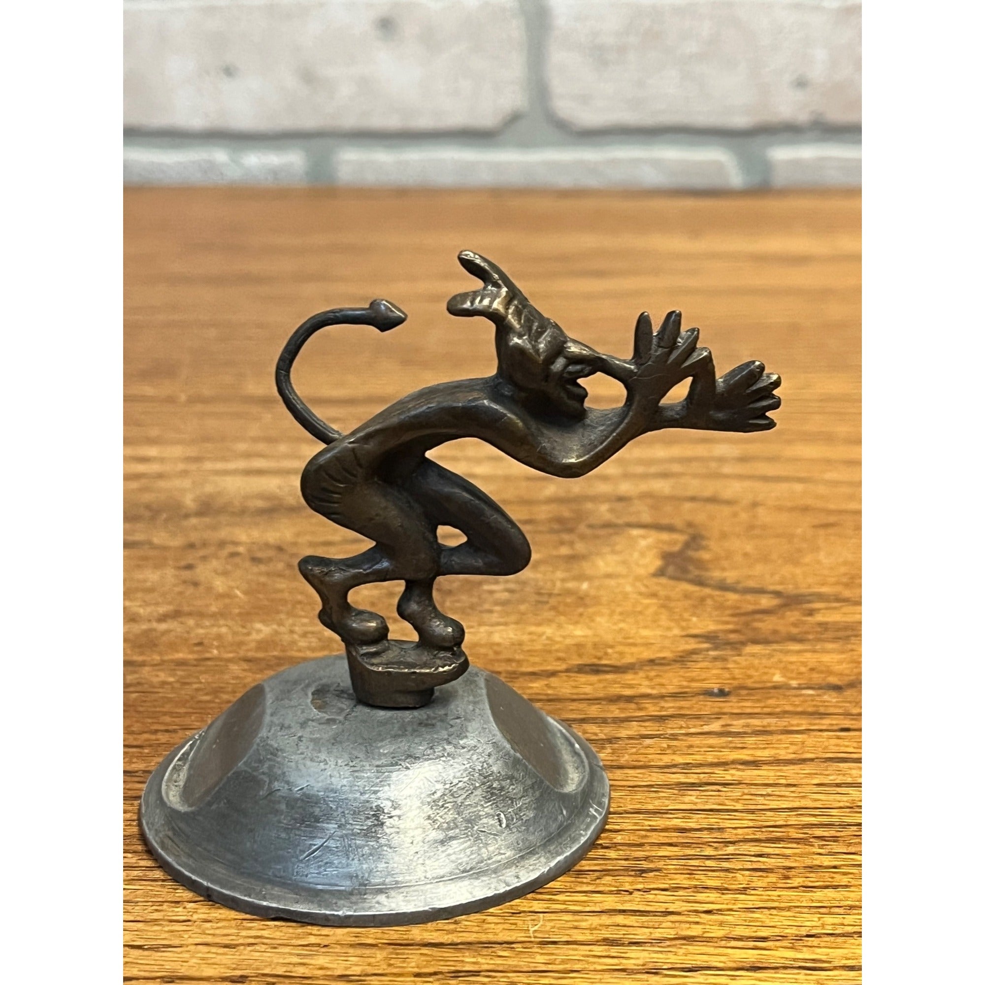 Vintage Speed Demon Devil Auto Mascot Radiator Hood Ornament Emblem British?