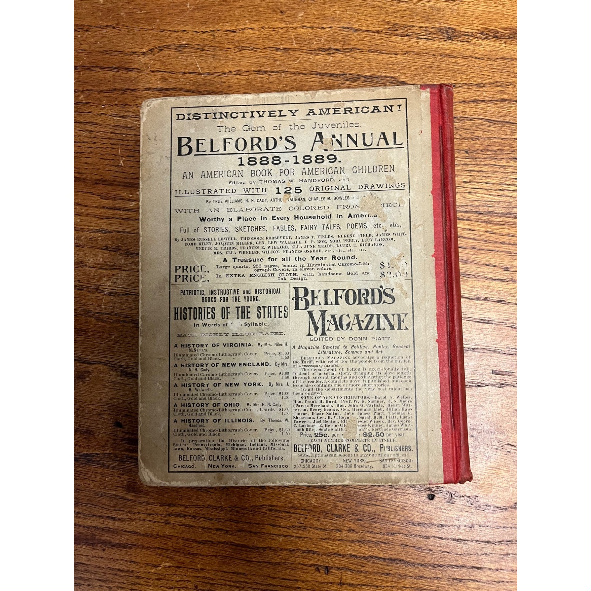 Old HISTORY OF ILLINOIS Book 1888 INDIANS ABRAHAM LINCOLN CHICAGO FIRE CIVIL WAR