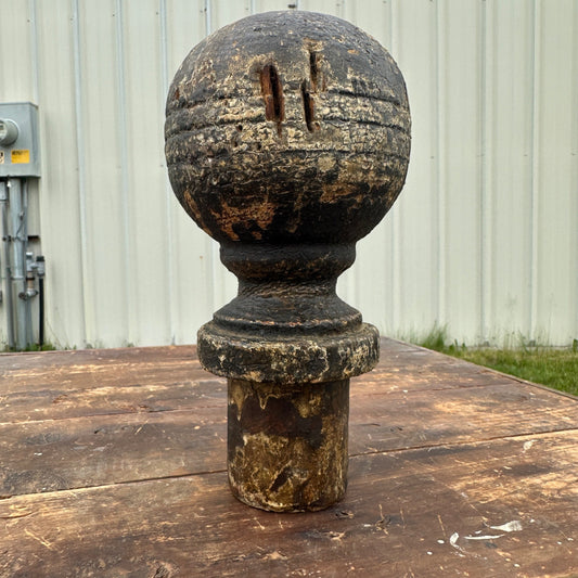 Architectural Salvage Industrial Decor Primitive Wood Newel Post Cap Industrial