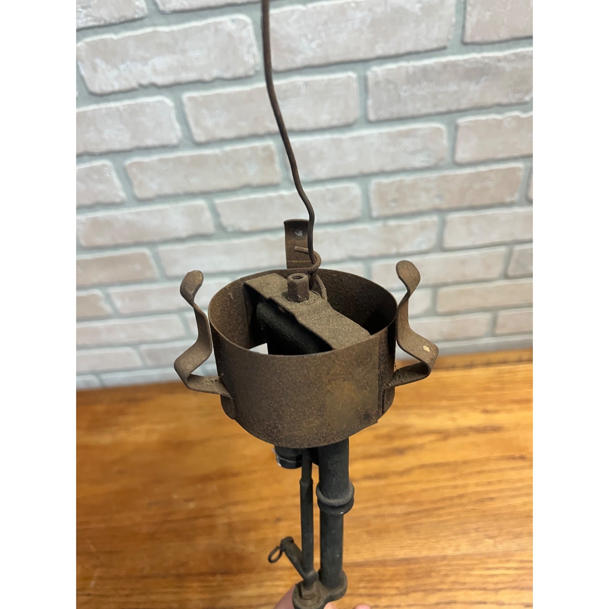 Antique Coleman Quick Lite Gas Table Lamp Patent 1919 - Parts / Restore