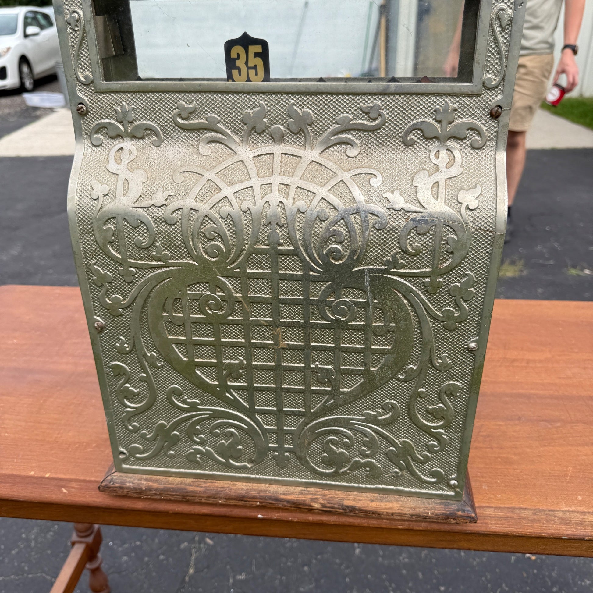 Antique Michigan Brand Nickel-Plated Brass Cash Register Candy Store