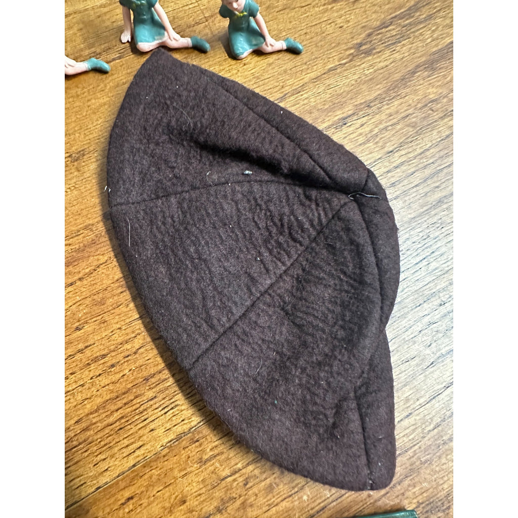 Vintage Girl Scouts Lot Sash & Patches, Felt Cap, Cake Toppers - Kenosha WI