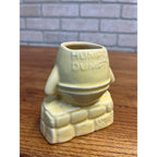 Vintage McCoy Ceramic Pottery Humpty Dumpty USA Yellow Planter Nursery Rhyme Egg