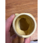 Vintage McCoy Ceramic Pottery Humpty Dumpty USA Yellow Planter Nursery Rhyme Egg