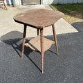 Antique Wooden Parlor Table Plant Stand Claw Feet Victorian