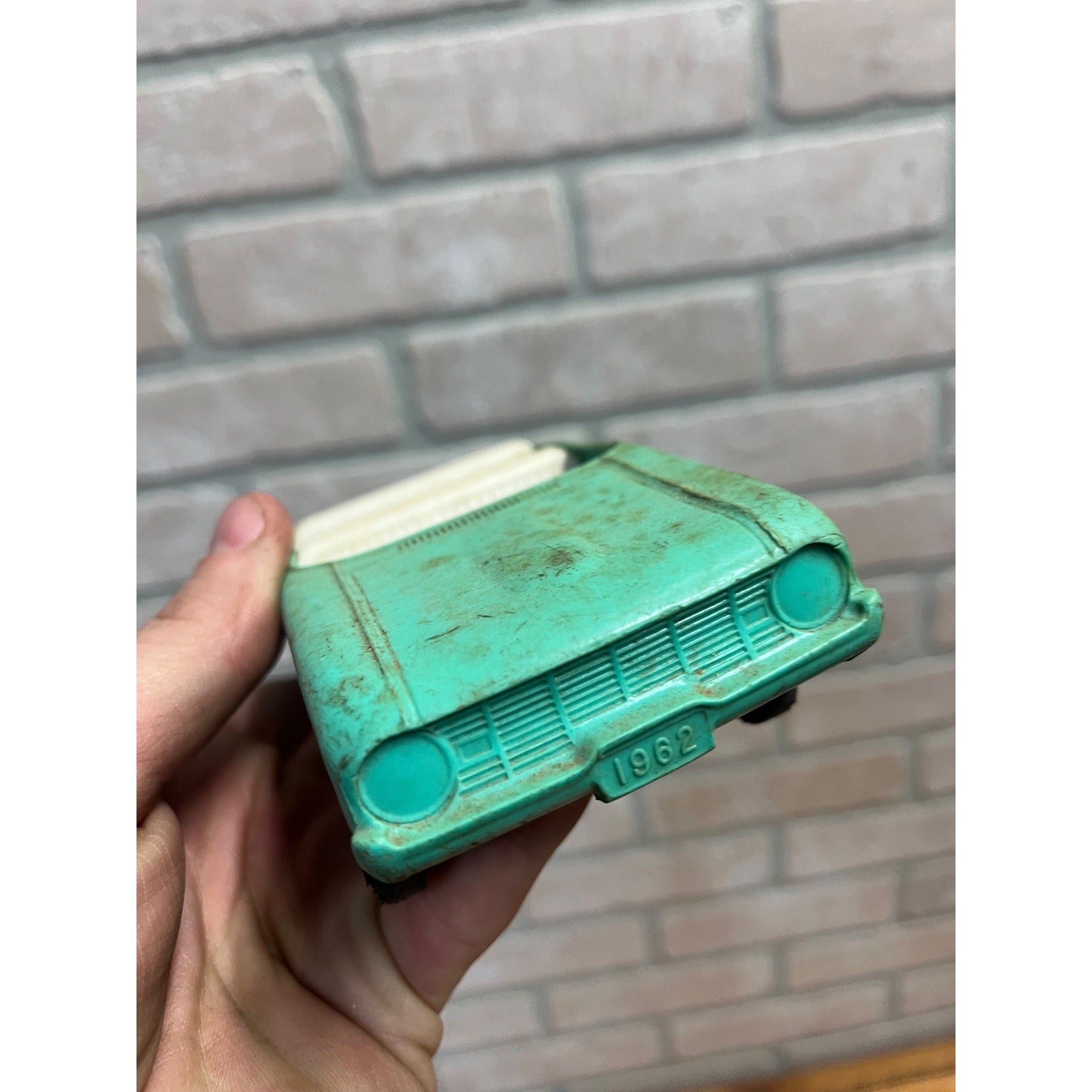 Vintage Dealer Promo Plastic Car Convertible for Parts Turquoise Ford? Chevy?