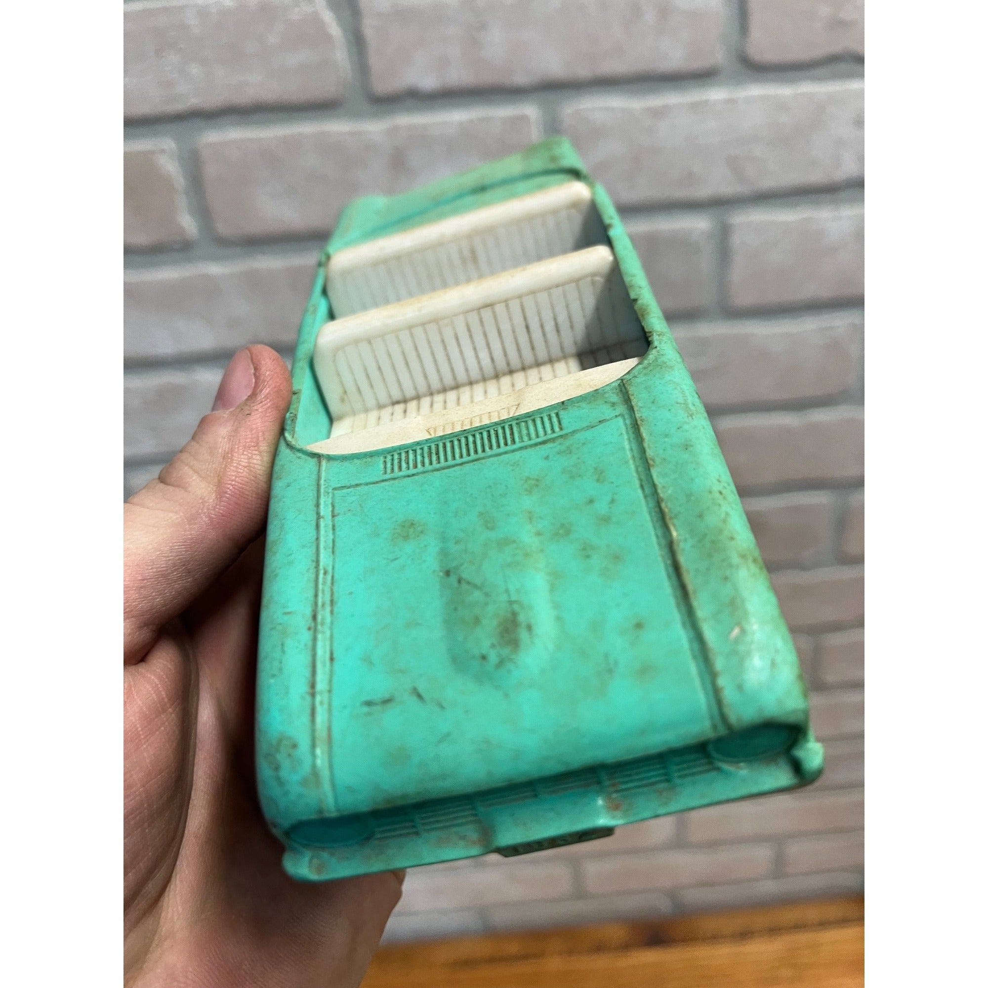 Vintage Dealer Promo Plastic Car Convertible for Parts Turquoise Ford? Chevy?