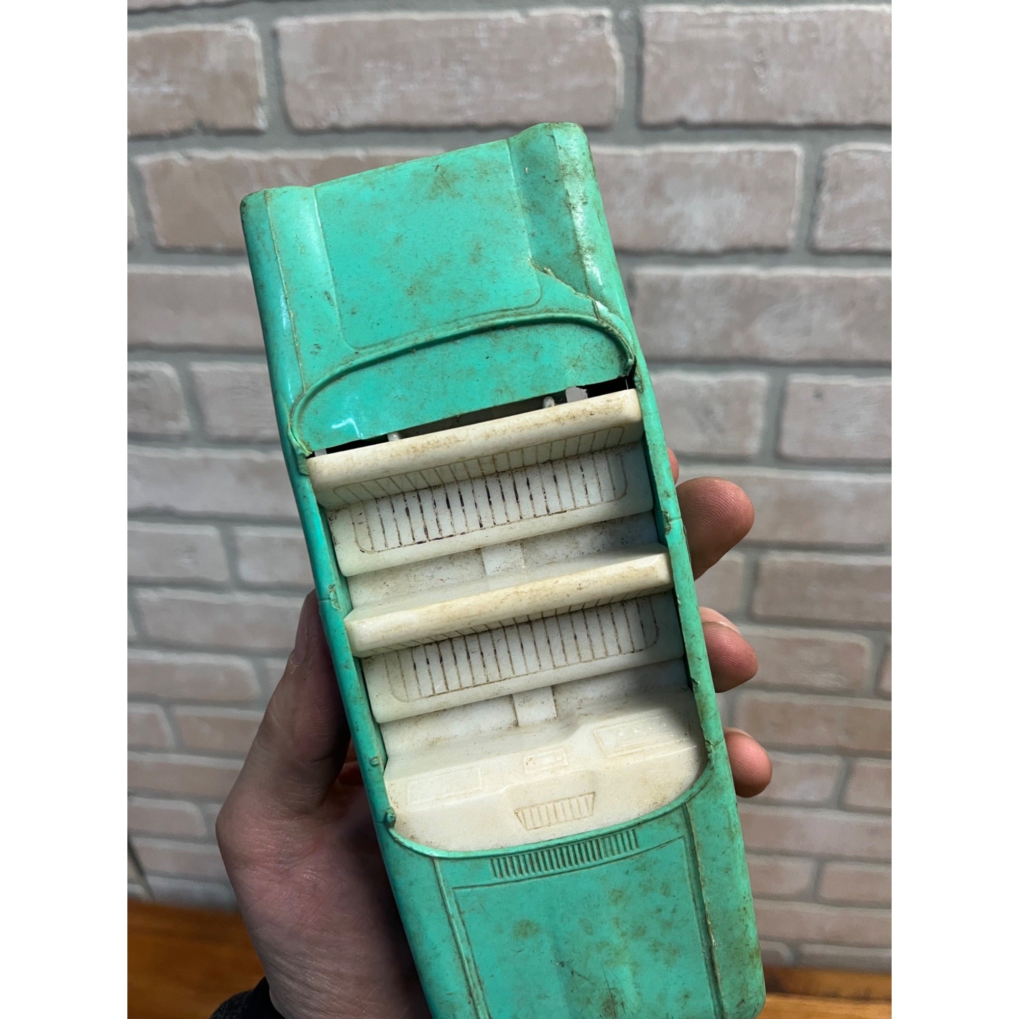 Vintage Dealer Promo Plastic Car Convertible for Parts Turquoise Ford? Chevy?