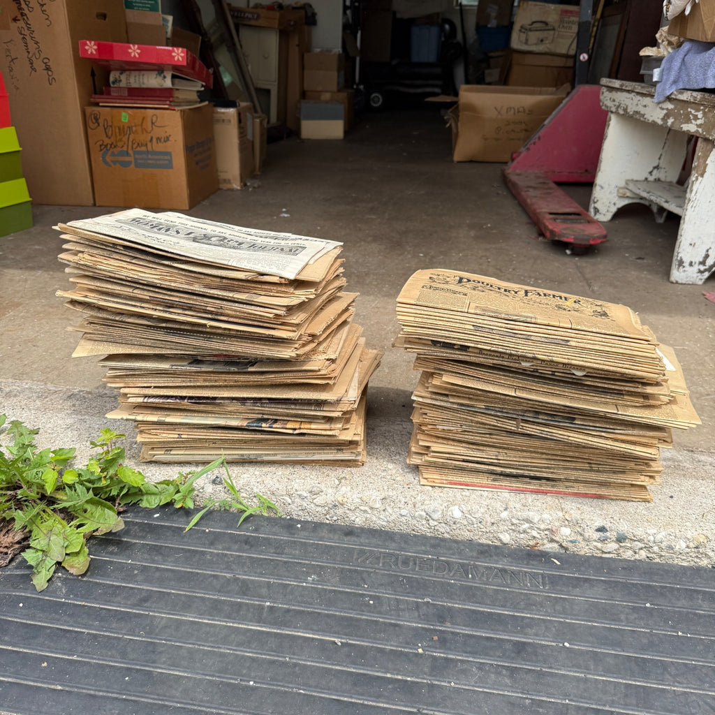 HUGE lot Early 1900s Wisconsin Farmer Poultry Newspapers Books