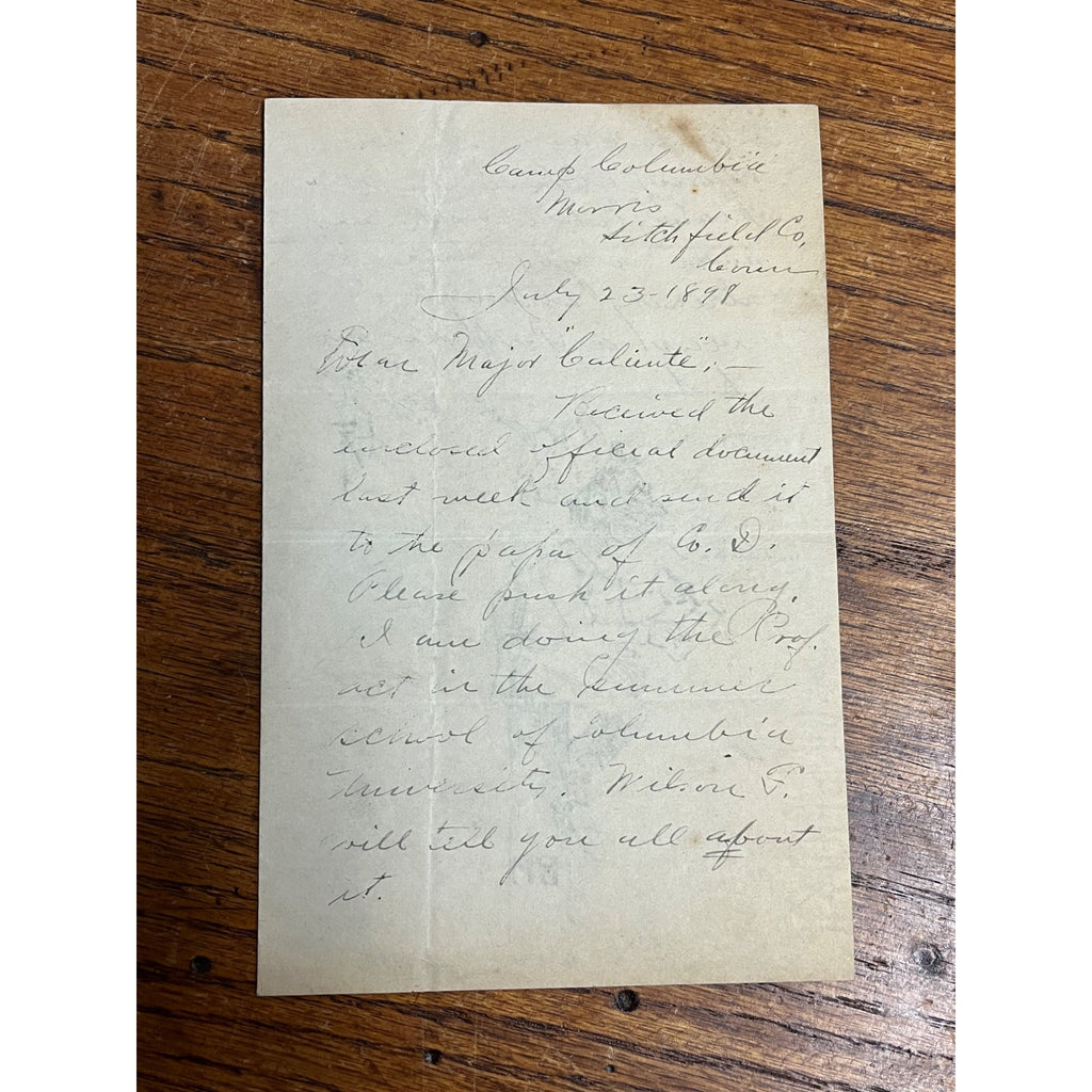 US Army New York First Field Artillery c1916 - Col. Merrit Smith RPPCs & Letters