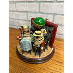 Danbury Mint The Poker Playing Pugs 2006 Lighted Figurine Display