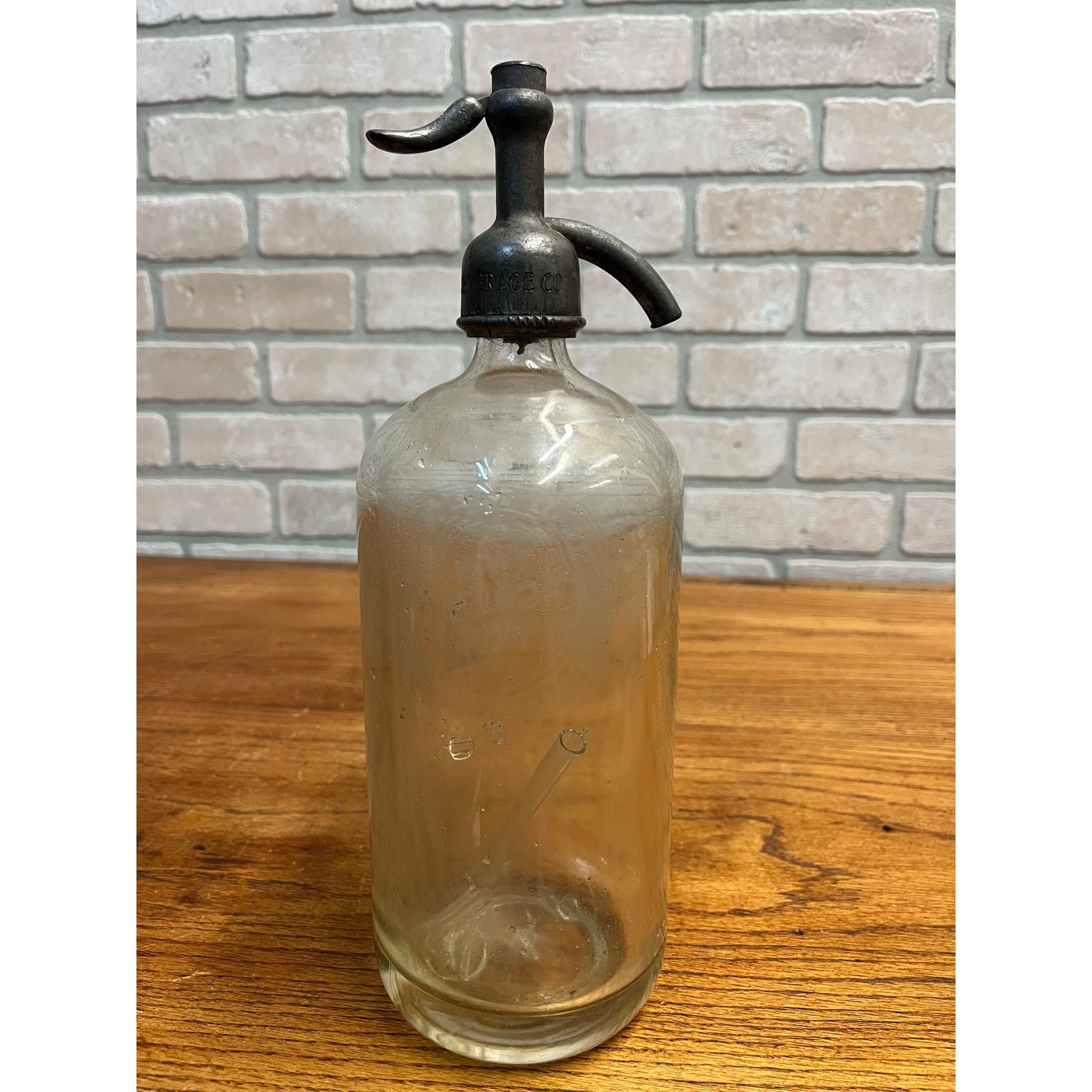 Vintage Gold Medal Beverage Co. Soda Seltzer Bottle Etched Twin Cities MN