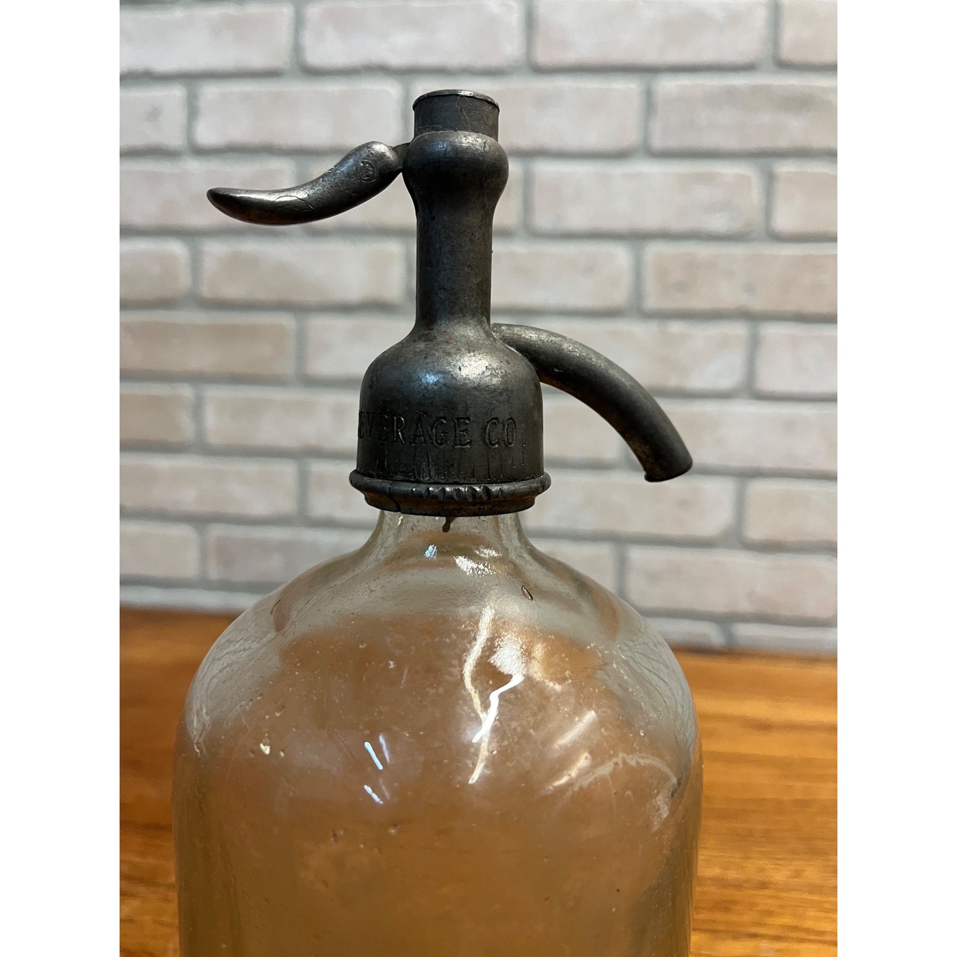 Vintage Gold Medal Beverage Co. Soda Seltzer Bottle Etched Twin Cities MN