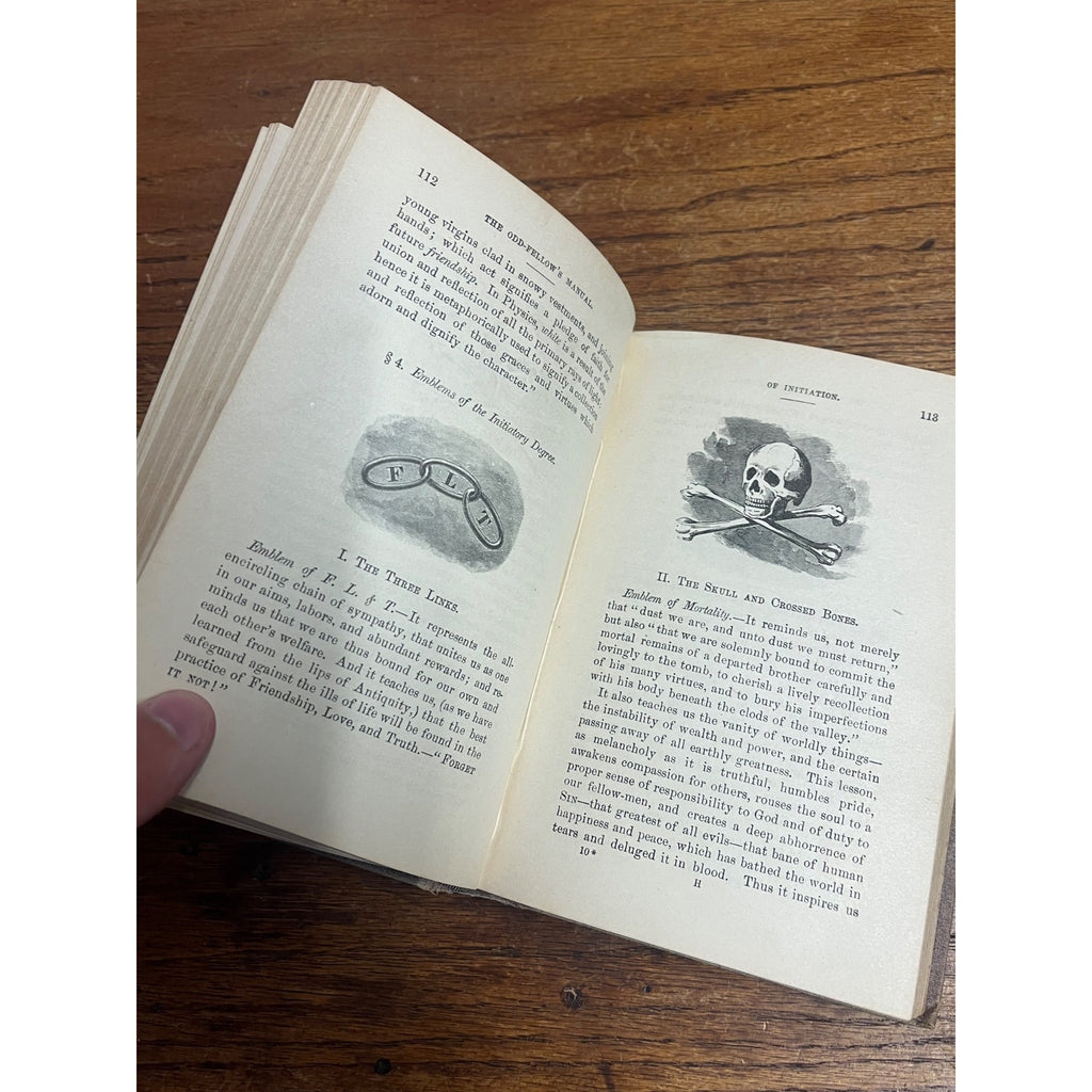 ODD FELLOW’s New Manual 1882- Order of Odd Fellows IOOF Book