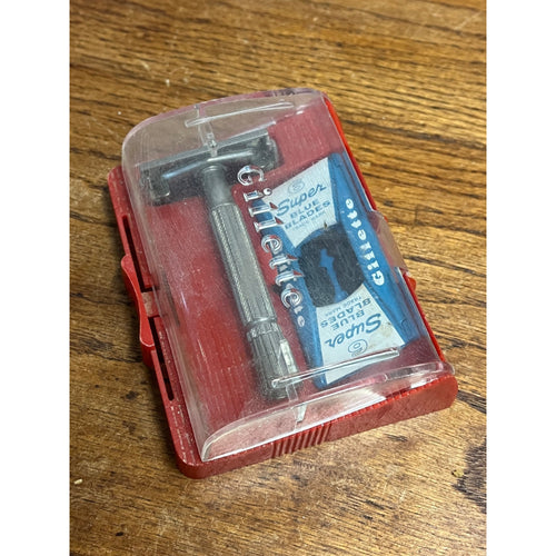 Vintage Gillette Flare Tip Super Speed Razor D2 1958 w/Case