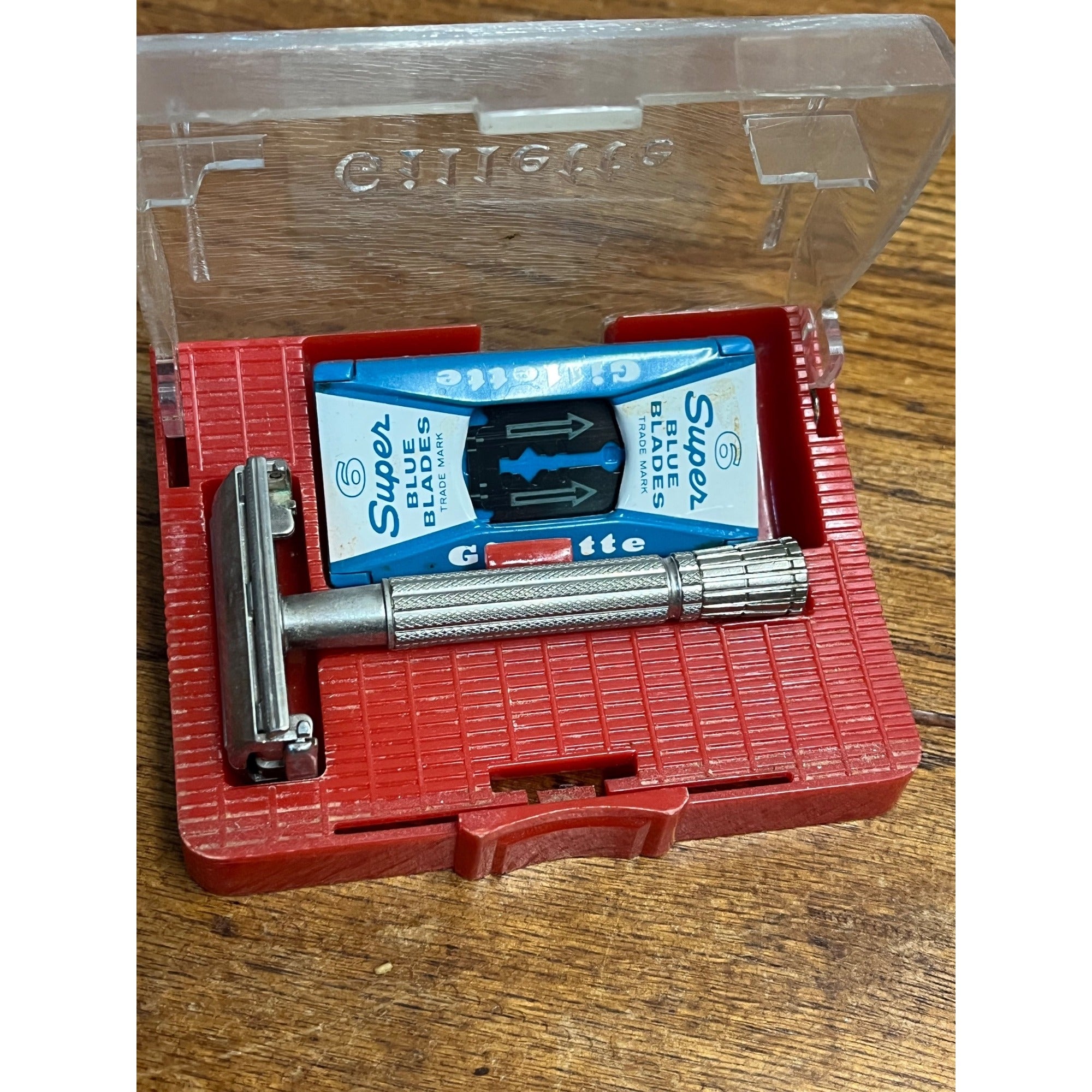 Vintage Gillette Flare Tip Super Speed Razor D2 1958 w/Case