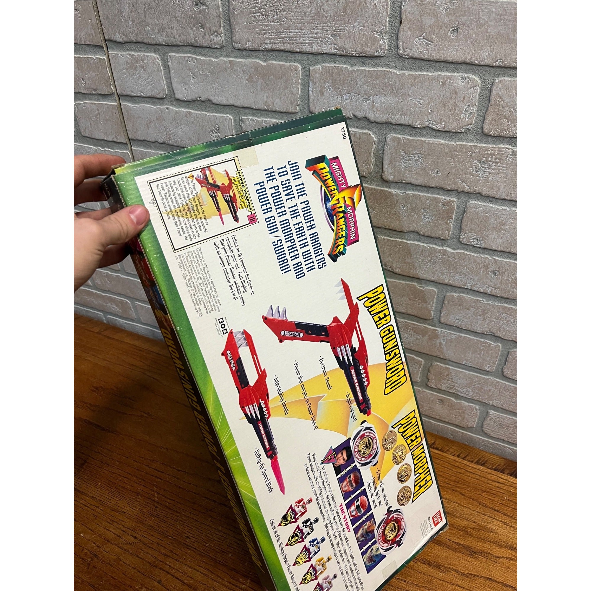 Bandai 2250 Mighty Morphin Power Rangers Power Morpher & Power Gun/Sword NIB NEW