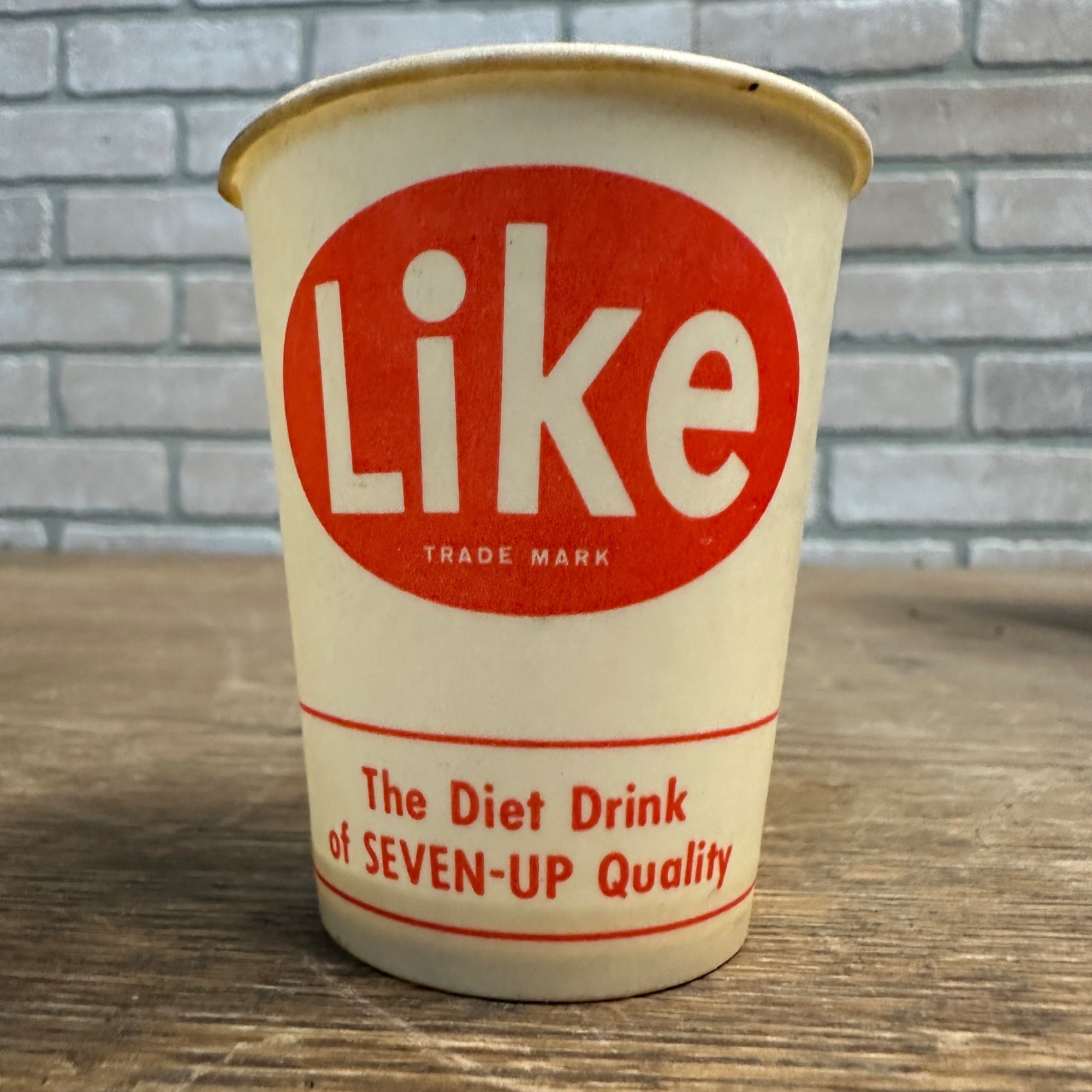 Vintage Like Soda Sample Cup Paper Wax Seven-Up 7up 4oz