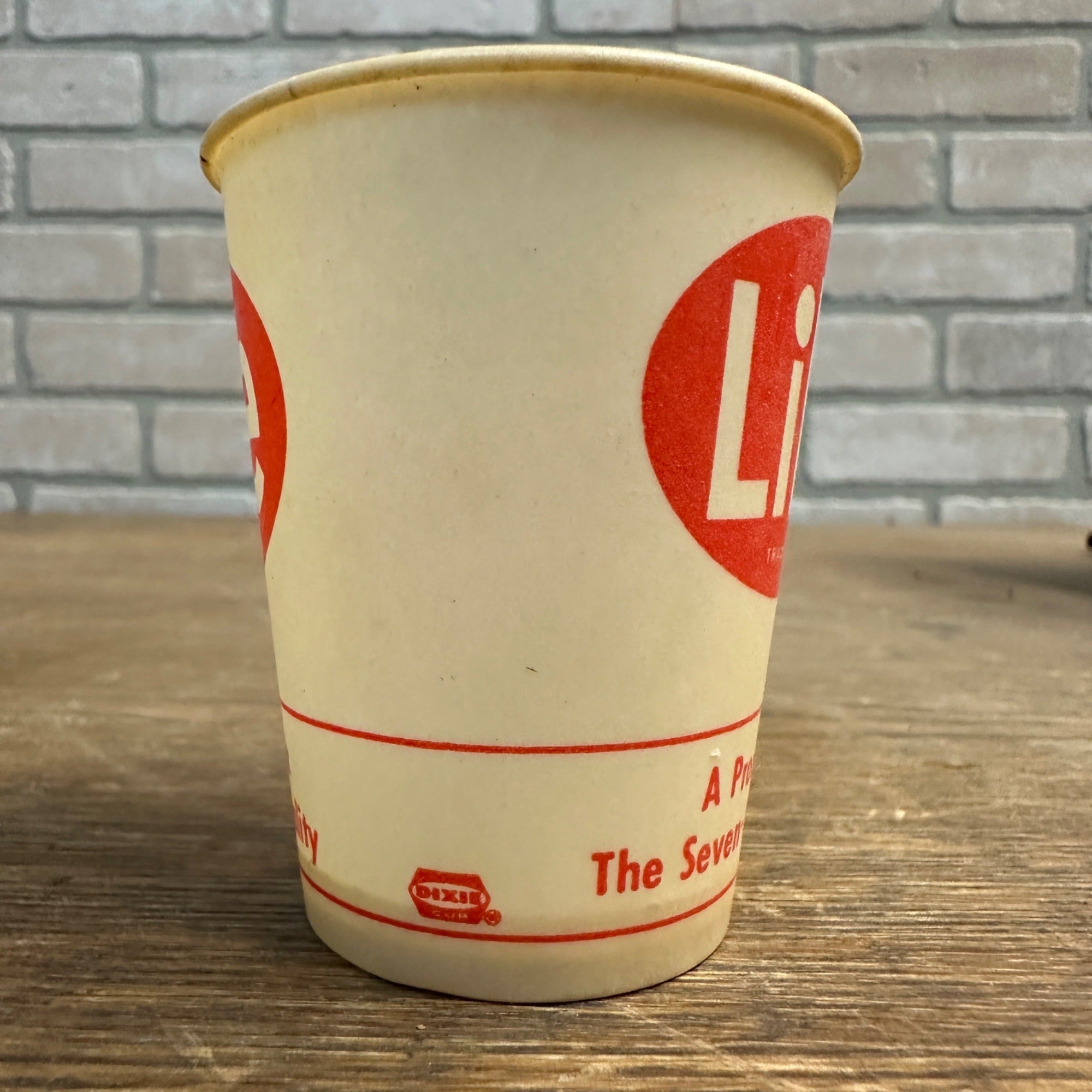 Vintage Like Soda Sample Cup Paper Wax Seven-Up 7up 4oz