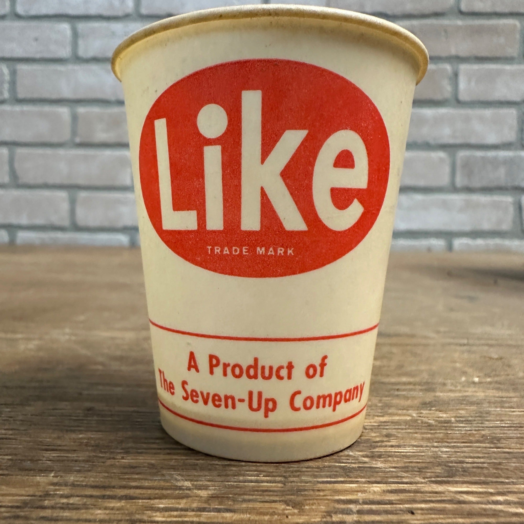 Vintage Like Soda Sample Cup Paper Wax Seven-Up 7up 4oz