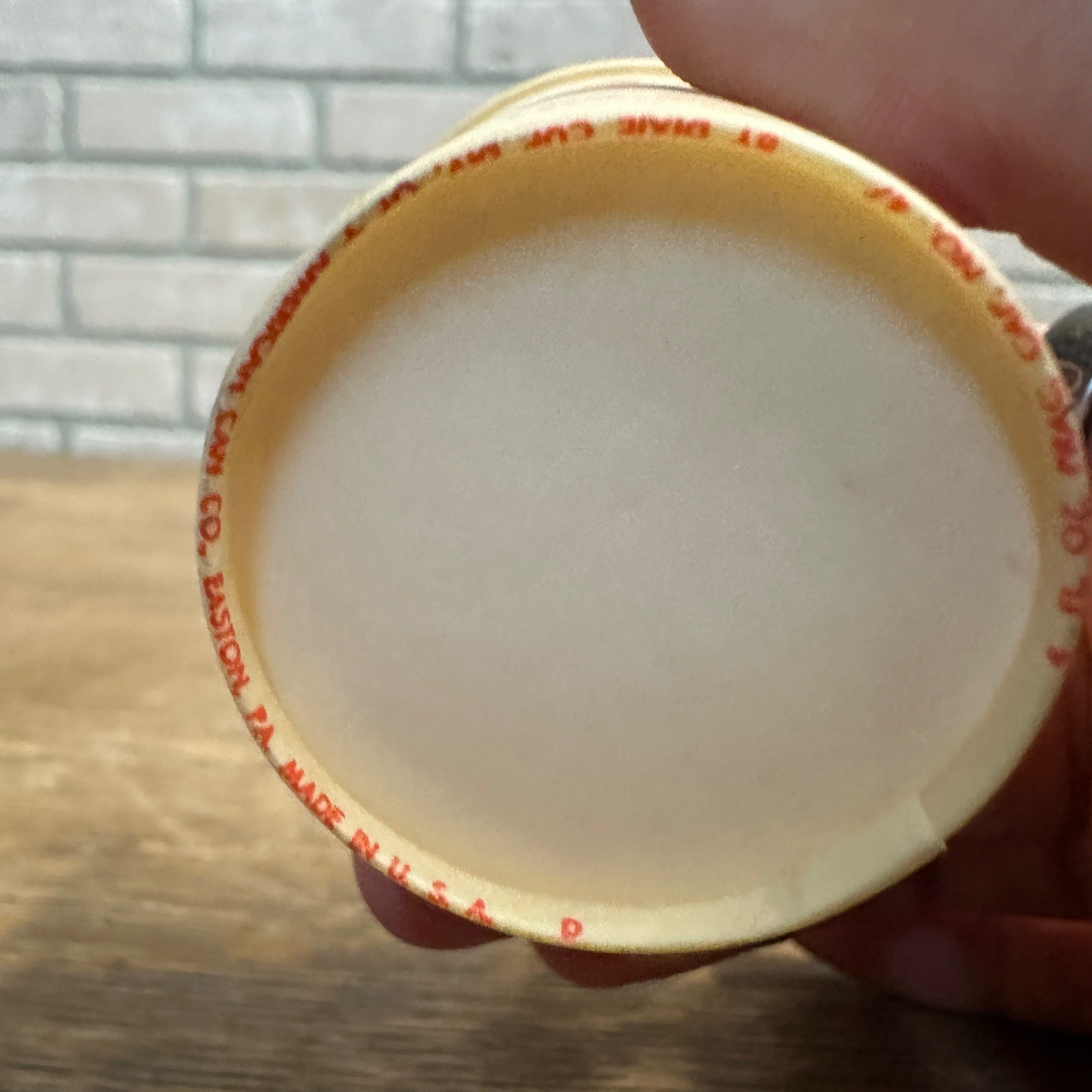 Vintage Like Soda Sample Cup Paper Wax Seven-Up 7up 4oz