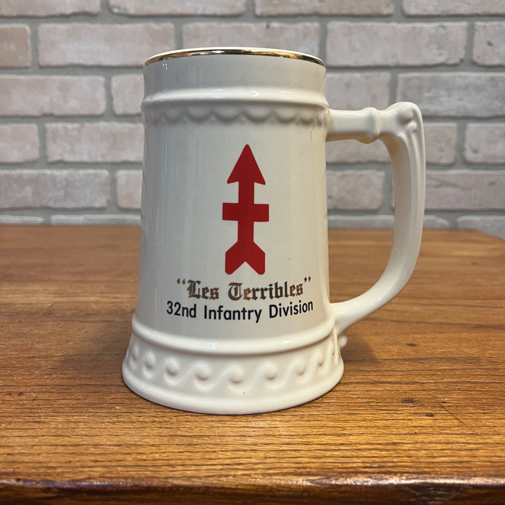 RED ARROW 32ND INFANTRY DIVISION LES TERRIBLES LIMITED ED MUG 1986