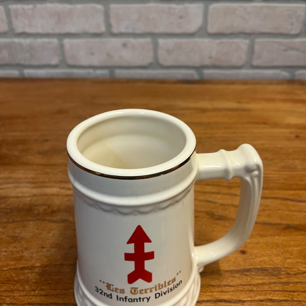 RED ARROW 32ND INFANTRY DIVISION LES TERRIBLES LIMITED ED MUG 1986
